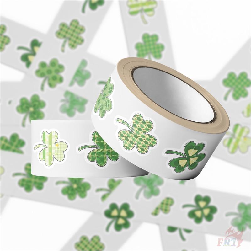 500Pcs/Roll Lucky Clover Kids Rewards Stickers - DIY Scrapbooks Album Decor Sealing Label Decals
