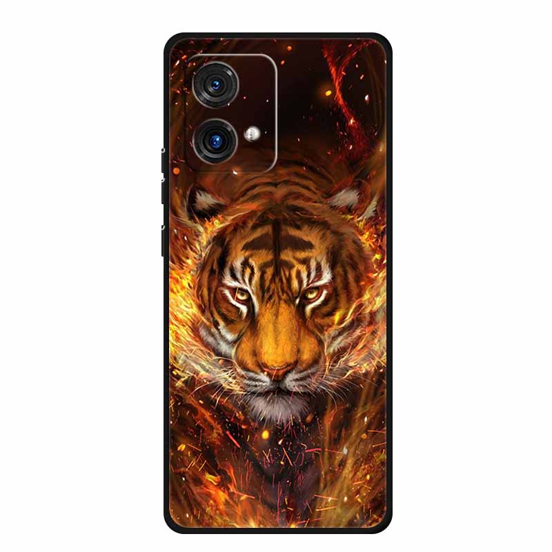 For Motorola Moto G84 G54 5G Case Fashion TPU Soft Silicone Cover Phone Cases for Moto G54 MotoG84 2023 Original New Tiger Capa