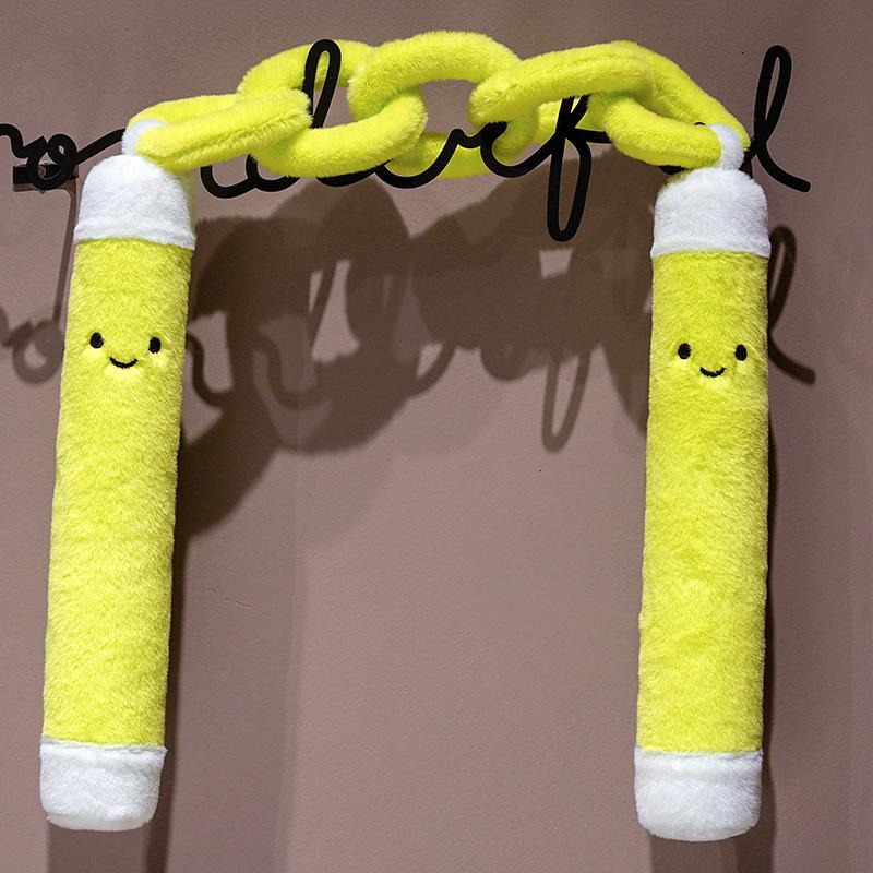 85cm Lange Kongfu Nunchakus Plüschkissen Gefüllt Bunte Sportausrüstung Dekor Plüschtier Requisite Mann Geschenk 85cm