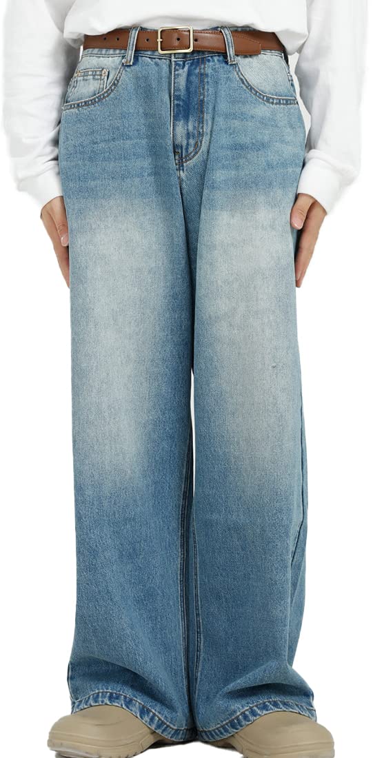 Spargel Ultra Wide Baggy Pants Men s Jeans, Wide-Leg (L)