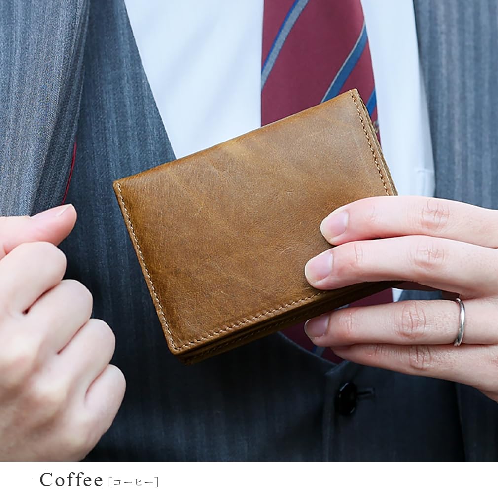 Vita Felice Cowhide Business Card Case [VITAFELICE] Men's nsz-30286n (Coffee)