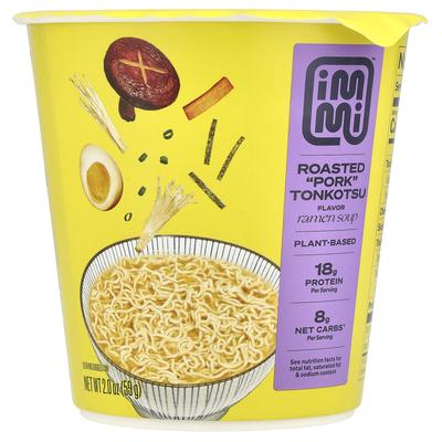 Immi Soupe de Ramen Instantané, Tonkotsu au Porc Rôti, 2 oz (59 grammes)