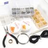 1Set Jewelry Making Kit Metal Lobster Clasp Open Jump Rings Earrings Hook Repair Tools Box For DIY Jewelry Making Accessories
