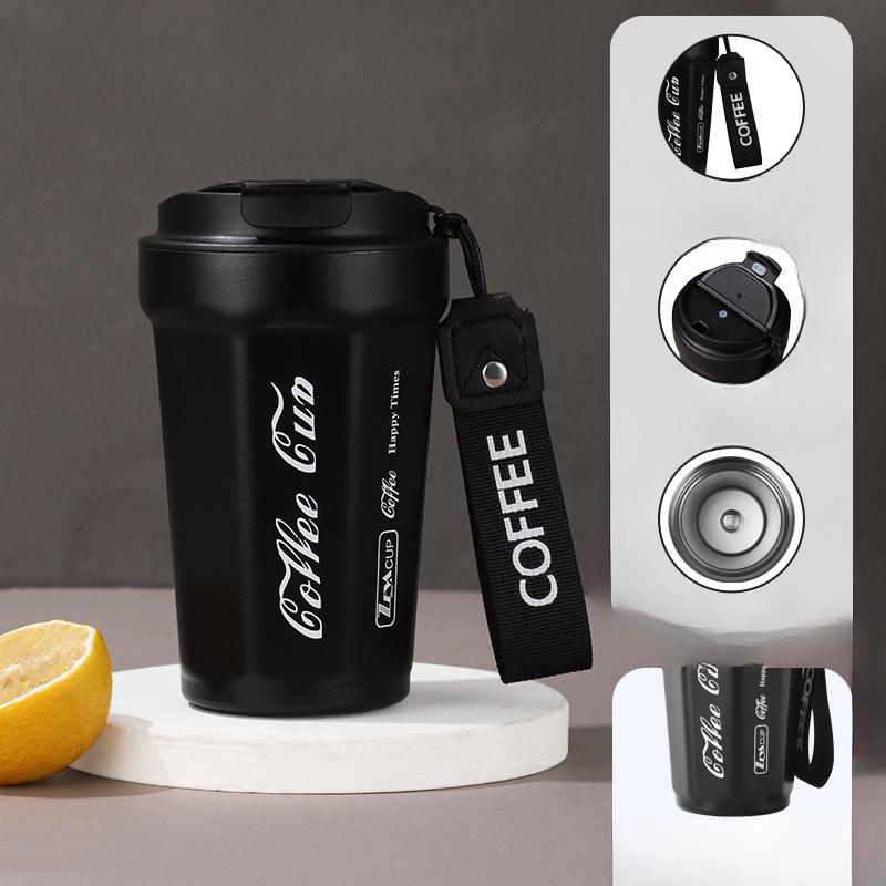 Hochwertige Thermoskanne für Paare, Kaffeetasse, einfache Vakuum-Tasse aus Edelstahl