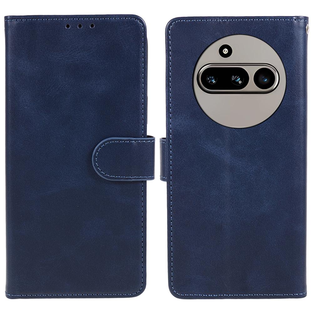 For Nothing Phone (3a) Case PU Leather Wallet Protective Phone Cover Calf Texture