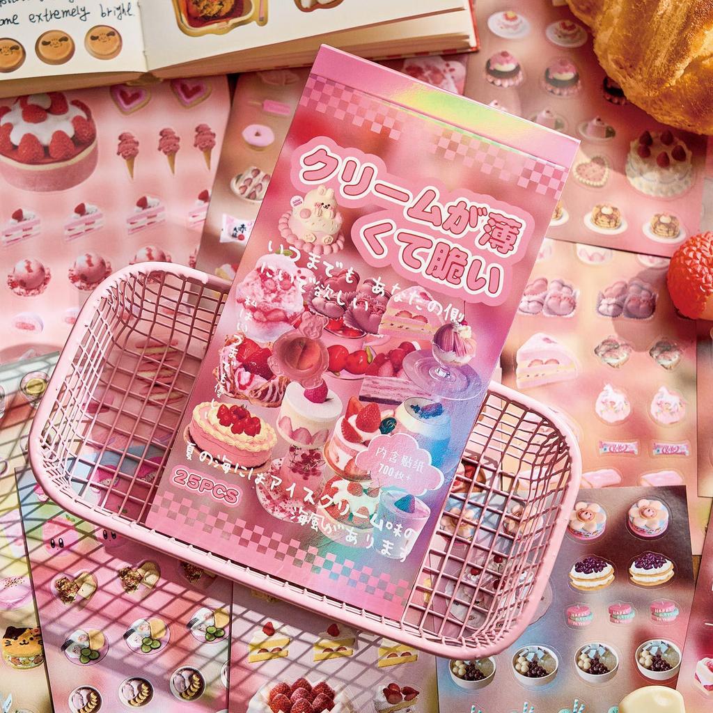 Stickers Book Delicious Journal Decorative Decal Seal for DIY Diary Planner Scrapbook Album School Supplies Stationery