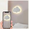 LED Cloud  Wall Lamp Modern Living Room Girl Children's Bedroom Kids Minimalist Decoration White Dimming