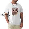 Beluga Cat Meme Face Smiling Man T-Shirt Funny T Shirts Sweat Shirt Mens Vintage T Shirts Summer Fashion Casual Woman Tops Tee