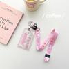 Sanrios Gudetama Keychain with Photo Card Holder Anime Keroppi Tuxedosam Photocard Holder Key Ring Accessory for Bag Backpack