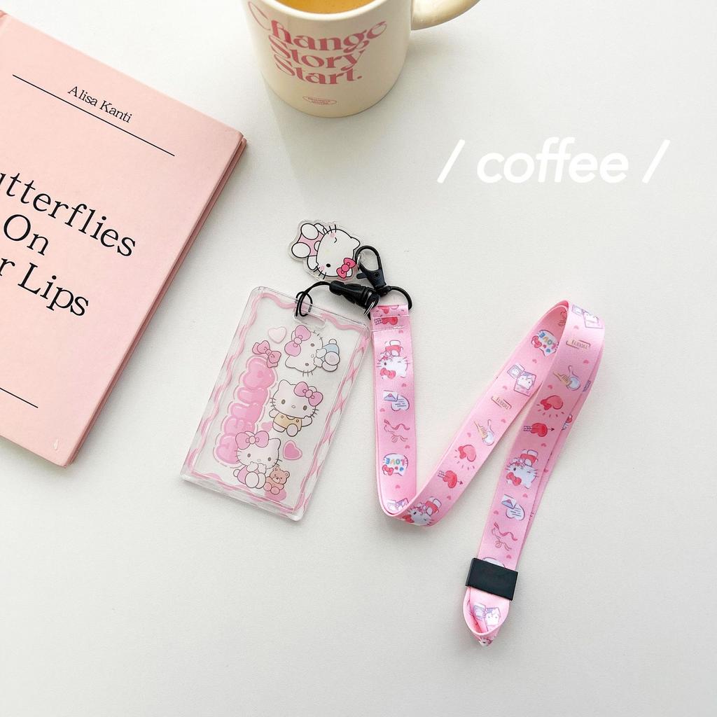 Sanrios Gudetama Keychain with Photo Card Holder Anime Keroppi Tuxedosam Photocard Holder Key Ring Accessory for Bag Backpack