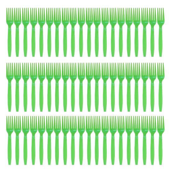 60Pcs Party Fork Cutter Spoon Kit Food Grade Plastic Reusable Easy to Clean Office School BBQs Picnic Takeaway