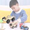 Educational Magnetic Wood Car Diy Science Toy For Kids Stem Learning Handcrafted Model