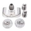 Marine Aluminum Anode Kit CMBRAVO3KITA Oxidation Resistant High Strength Boat Anode Kit Replacement for Bravo III