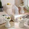 Multi-Functional Nordic Cream Style Side A Few Homestay Small Round Table Creative Small Coffee Table Net Red Cream Sand