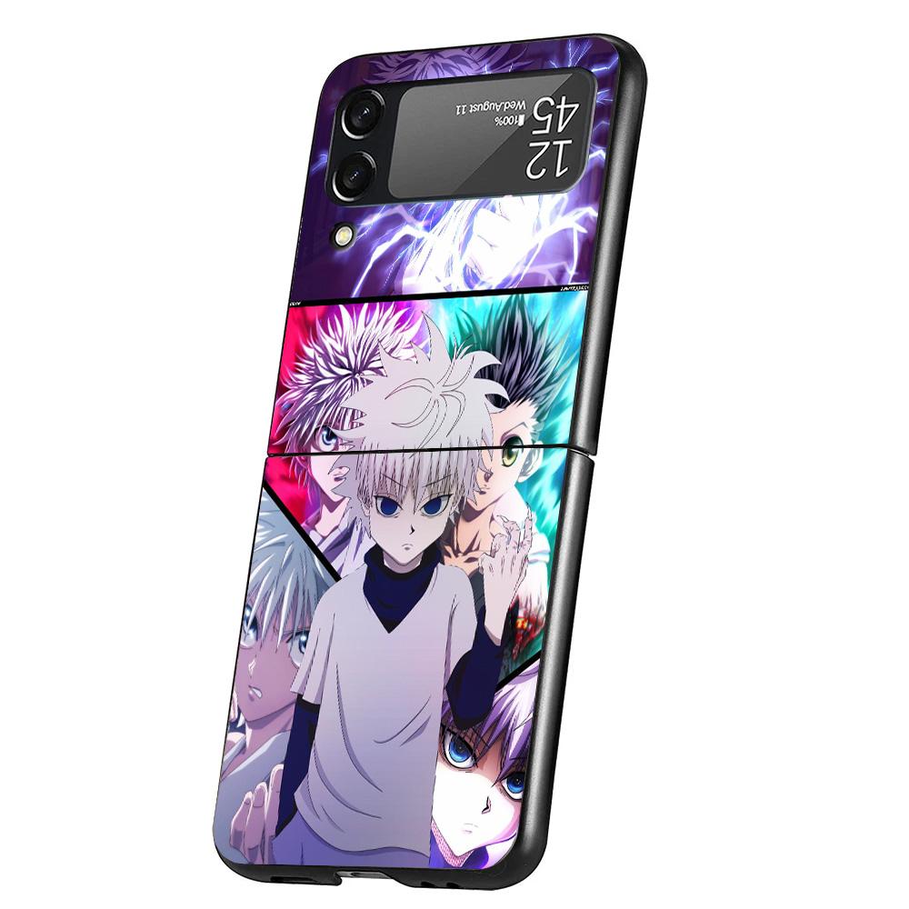 Hunter X Killua Cover Phone Case For Samsung Galaxy Z Flip 7 6 5 4 3 5G Flip7 Flip6 Flip5 Flip4 Flip3 Black Fundas Shell Galaxy