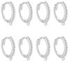 Zircon Circle Earrings: Hoop, Stud, Clip, and Hook Jewelry Making Accessories
