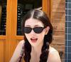 Retro cat eye sunglasses Women small Frame UV400 protection high-end outdoor sun shades for Men