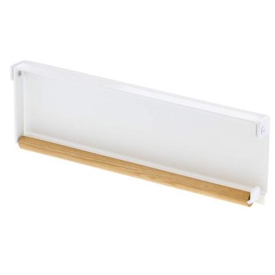 Yamazaki Jitsugyo One Hand Cut Magnetic Kitchen Paper Holder White X X Tosca Kitchen Paper Storage 3530 Approx. W30.5 D2.5 H9.5cm