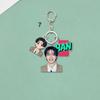 Stray Kids Porte-clés Acrylique Membre Portrait Cartoon Mignon Étiquette Nom Pendentif Charme Sac Porte-clés Support Ventilateur Marchandise Objet de Collection Cadeau