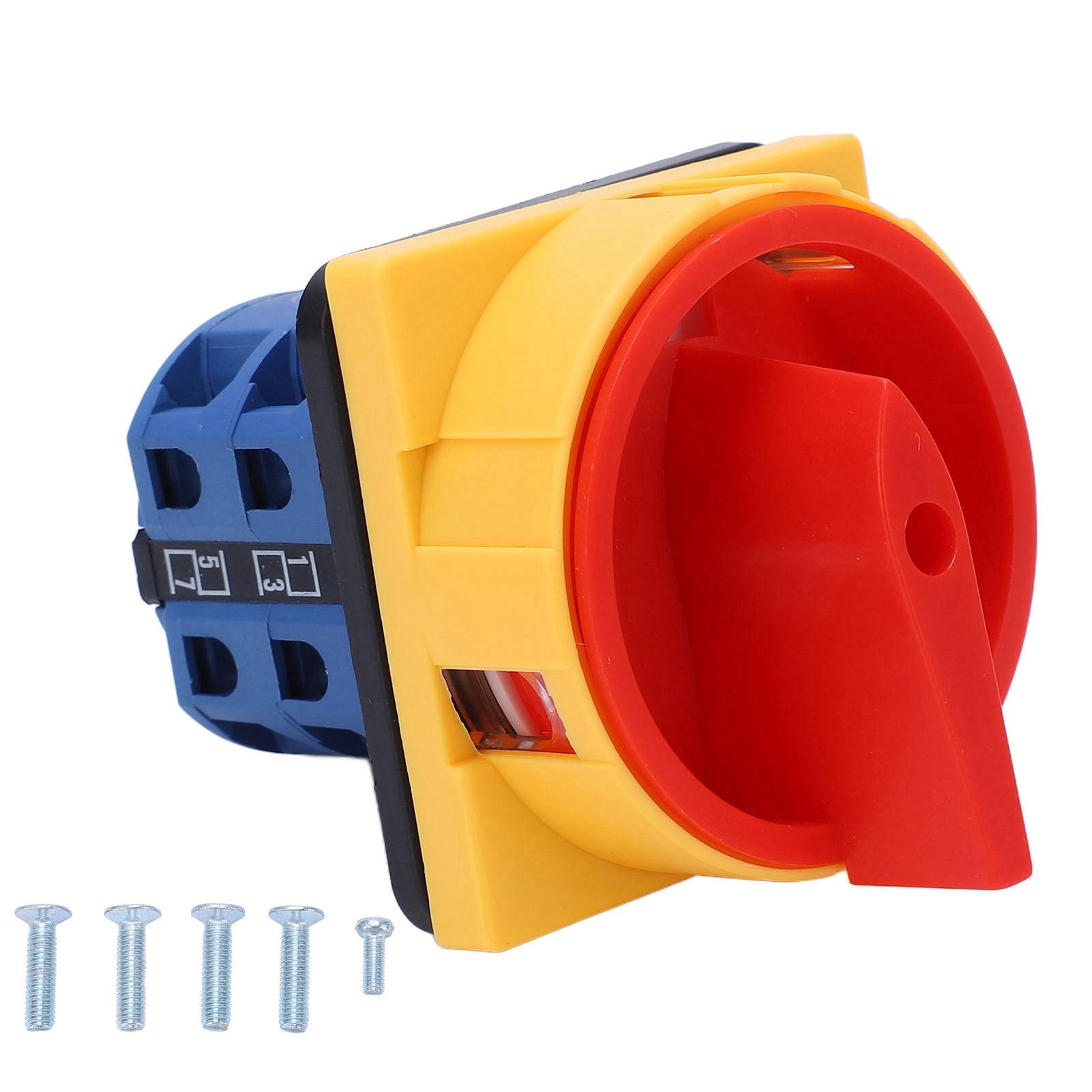 

Поворотний кулачковий перемикач 25A Універсальний поворотний кулачковий селектор перемикання потужності навантаження, що закривається