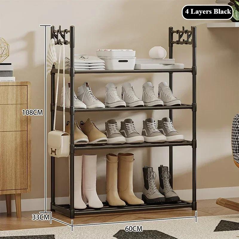 Дышащая обувница Удобная сборка Обувница Крючковый тип Обувница Многофункциональная стойка для хранения Настенная стойка для хранения