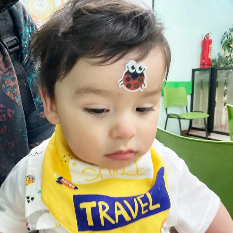 20pcs Baby Cute Cartoon Animal Sticker Forehead Head Strip Body Fever Thermometer Children Safety Baby Care Thermometer