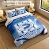 3Pcs Bedding Set Custom Name Text, 1 Sheet 2 Pillowcases Home Bed DecorBrighton & Hove Albion Football