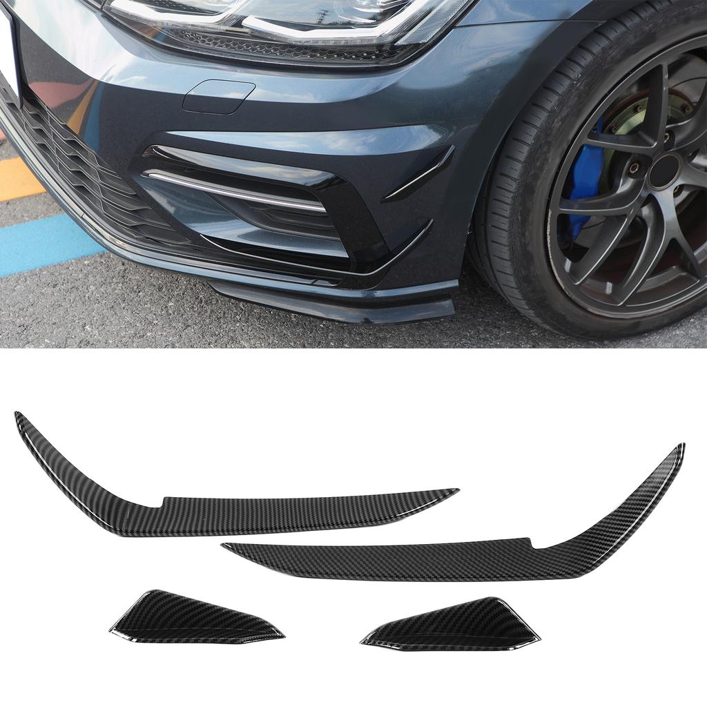 Front Bumper Aero Kits Canards Wing Body Spoiler Canard Car Adaptations Replacement for MK7.5 R 2017‑2020