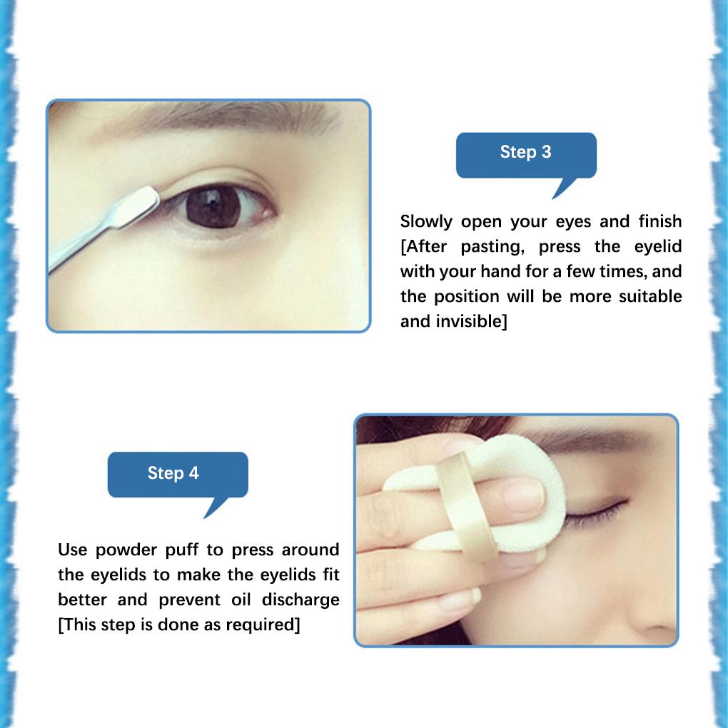 600Pcs One-time Invisible Eyelid Stickers Eye Strips Long Lasting Double Fold Tape Mini Transparent Sing-use Beauty Tools