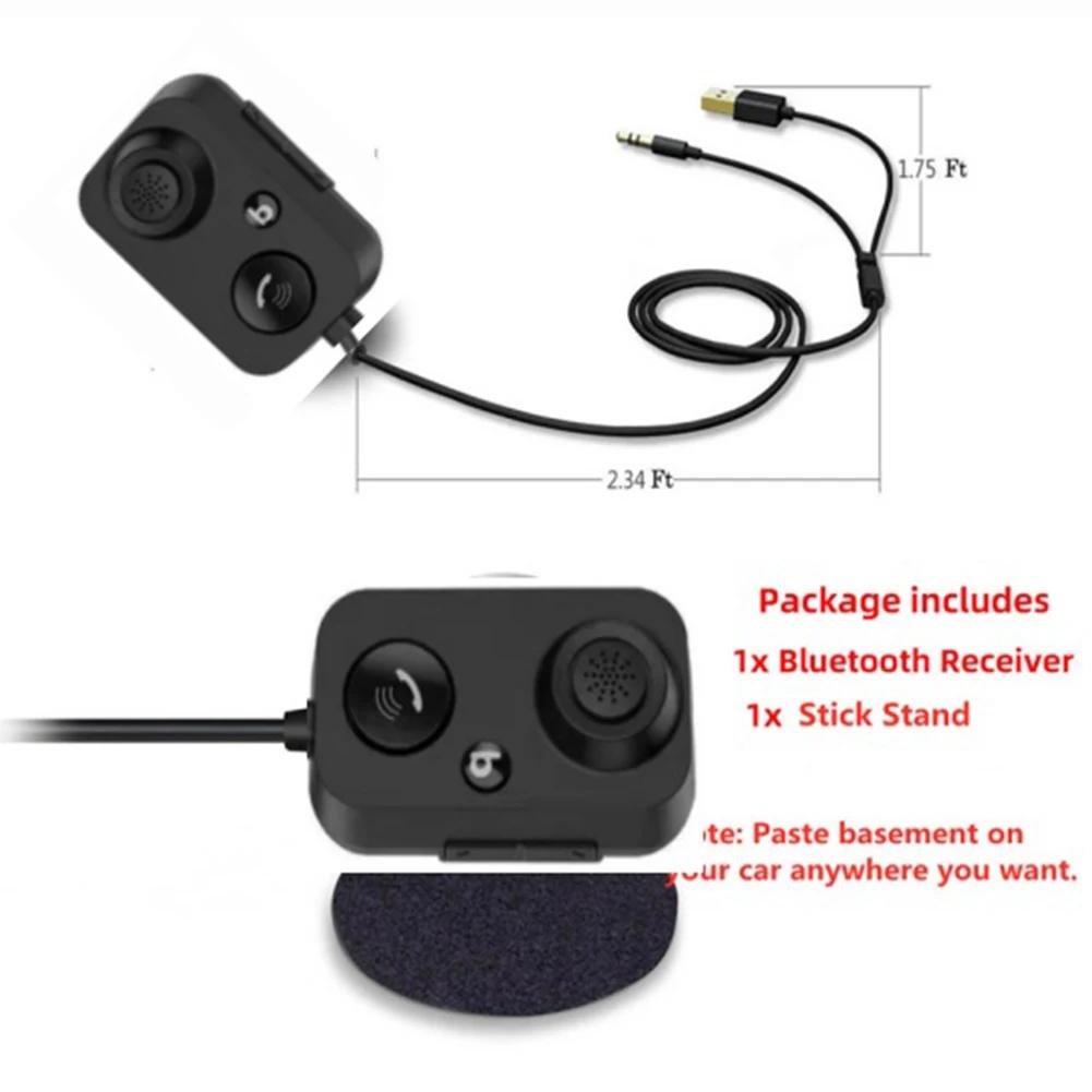 Car Bluetooth Receiver 5.1 AUX Audio 3.5mm Wireless Adapter for Hands-Free Car Amplifier Speaker Headphone Auto BT Transmitter