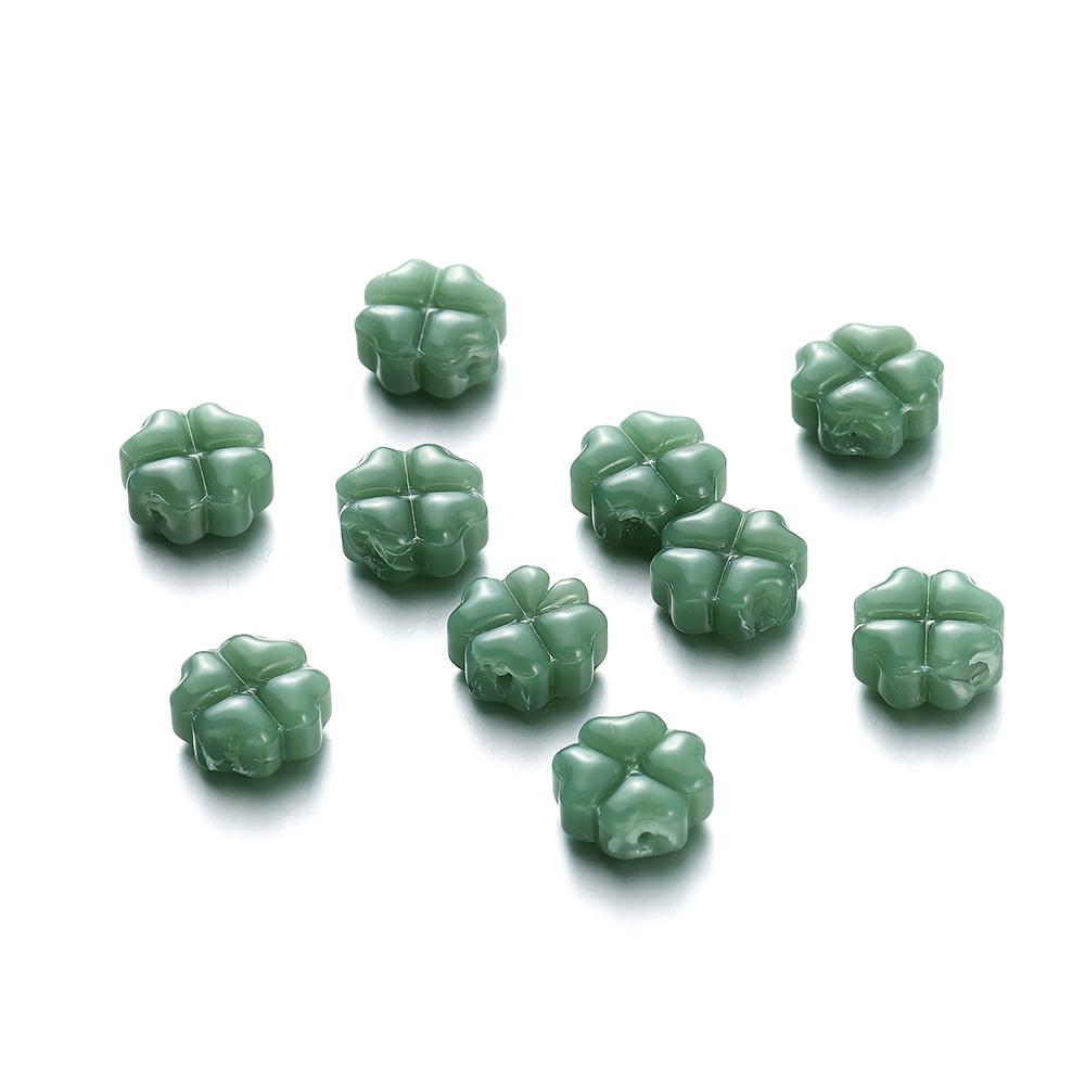 10/20pcs 10mm Czech Lampwork Crystal Flower Spacer Beads Flat Round Loose Beads For DIY Jewelry Making Supplies Accessories