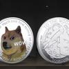 Pozłacany Wow DogeCoin Pozłacany Srebrem Pamiątkowy Wzór Psa Metalowe Monety
