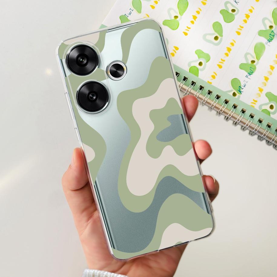 For Xiaomi Poco F6 Case Popular Butterfly Flower Soft Clear Silicone TPU Back Cover For Xiaomi Poco F6 5G F 6 PocoF6 Phone Cases