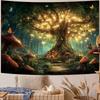 Nature Tree Tapestry Mystical Forest Tapestry for Bedroom Aesthetic Tapastry's Wall Hanging Tapestries for Living Room Dorm
