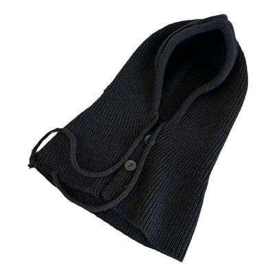 Gruby Szalik Kominiarka Czapki Sznurek Wiatroszczelna Dzianinowa Czapka Beanie Jednoczęściowy Design Ciepły Kołnierz Snood Kaptur Kobiety i Mężczyźni