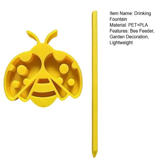 Bee Drinking Fountain Stable Support Stick Smooth Surface Corrosion Resistant Feeder for Garden Bees And