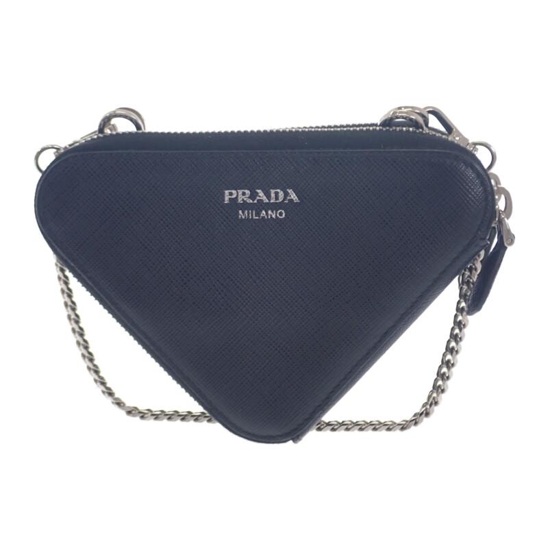 Prada 1NR015 2WAY Bag Black Safiano Women