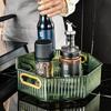 Turntable Storage Box Portable Fruit Basket Suitable for Cabinets Storerooms Kitchen Countertops Refrigerator Offices