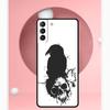 Crow Raven Dark Skull Case For Samsung Galaxy S24 Ultra S22 Plus S20 S21 FE S8 S9 S10 Note 10 20 S23 Ultra Cover