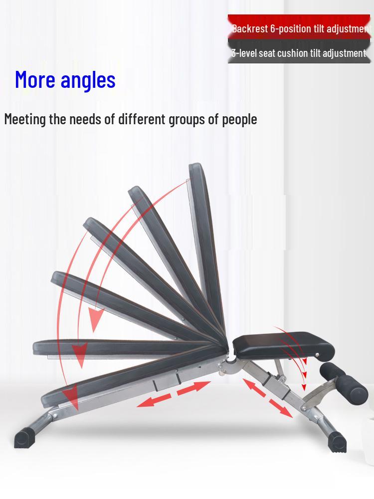 Men's Professional Home Gym: Bench Press, Squat Rack, Barbell, Dumbbell, Weightlifting Bench Equipment