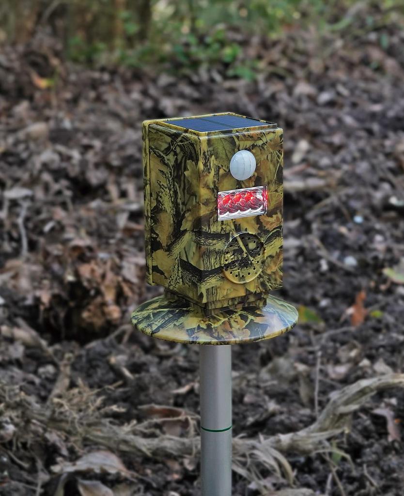 Wa Corporation KAZ Agencia de Seguridad Control de Plagas Ranger Iluminación LED y Dispositivo de Alta Frecuencia, 24 Horas 5, SP-55