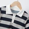 Kids' Striped Multicolor Polo Shirt - Boys' Gentleman Casual or Girls' Solid Short Sleeve Tee