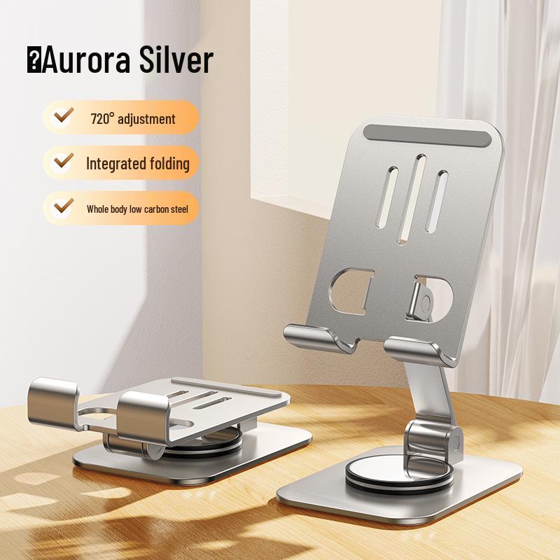 All-Metal Rotating Aluminum Desktop Tablet and Phone Stand