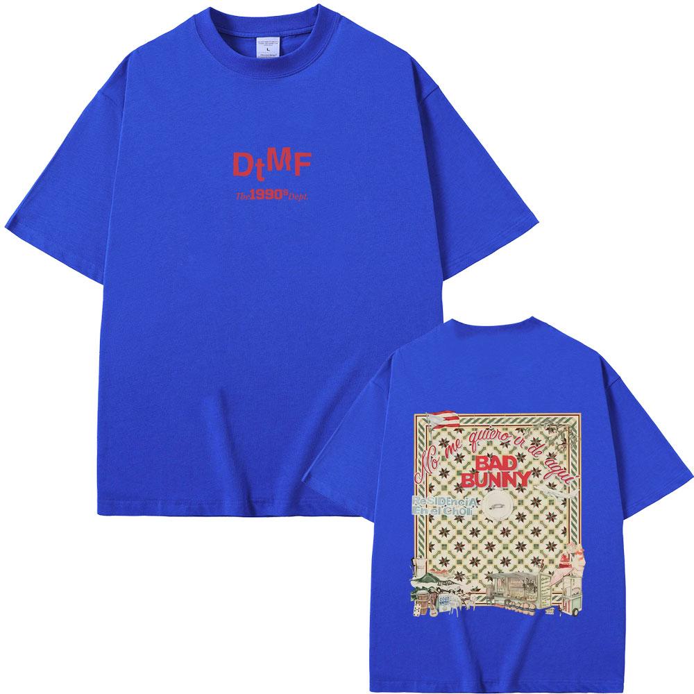 Hot Sale Bad Bunny DTMF Residencia En El Choli Merch Tshirt Debi Tirar Mas Fotos T Shirts Mens Hip Hop Summer Streetwear