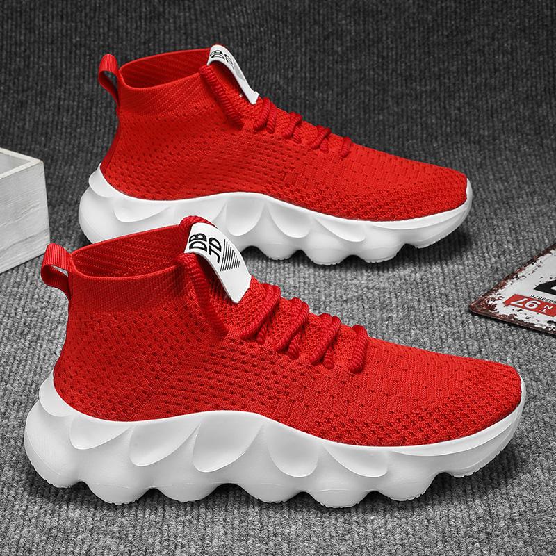 Sneakers Men Casual Comfortable High Top Tennis Men Shoes Breathable Men Outdoor Soft Soled Anti Slip Sport Running Shoes 2024