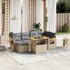 VidaXL Garden Lounge Set with Cushions 7 Pcs, Patio Sofas, Patio Furniture Set, Outdoor Furniture, Beige 3273621