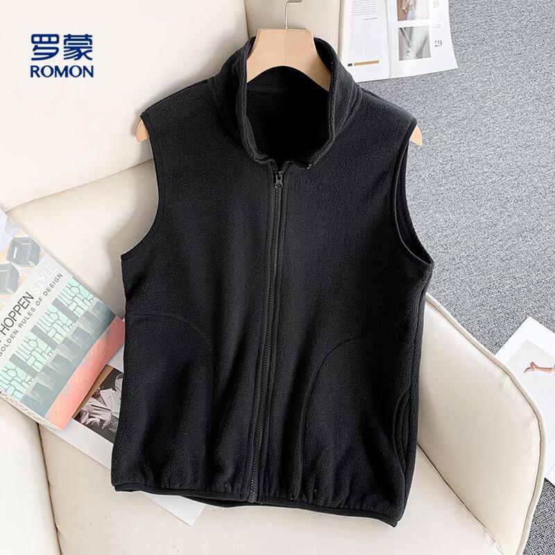 Romon Women's Fleece Stand Collar Vest