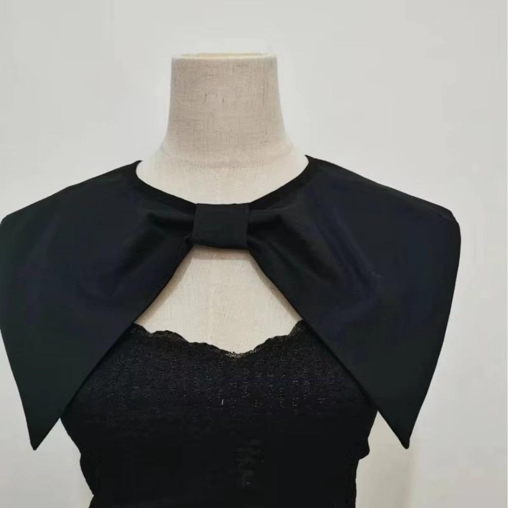 

Detachable Large Pointed Collar Age-reducing Decorative Shawl Fashion Fake Collar Shouder Wraps чорний