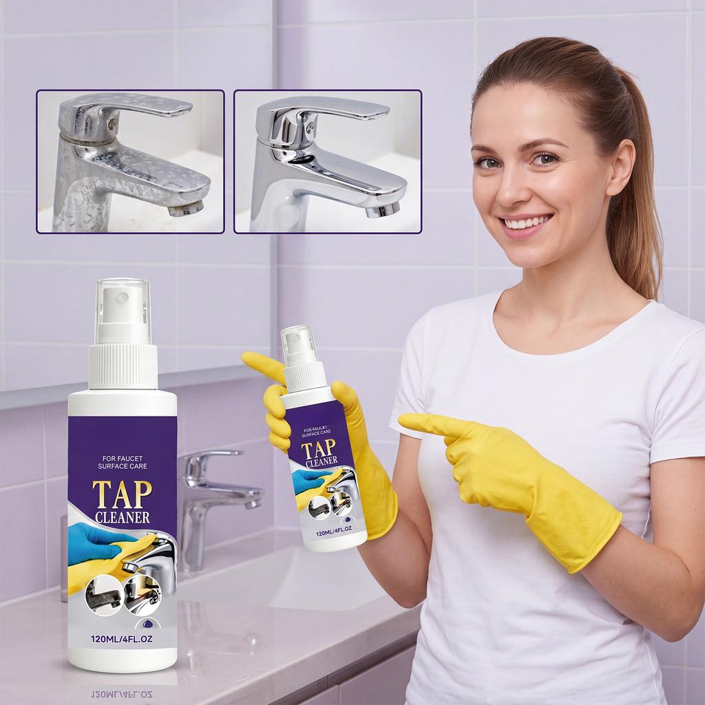 Faucet and Cleaner Spray, All-Purpose Bathroom Cleaner, Soap and Hard Stains, 16 oz