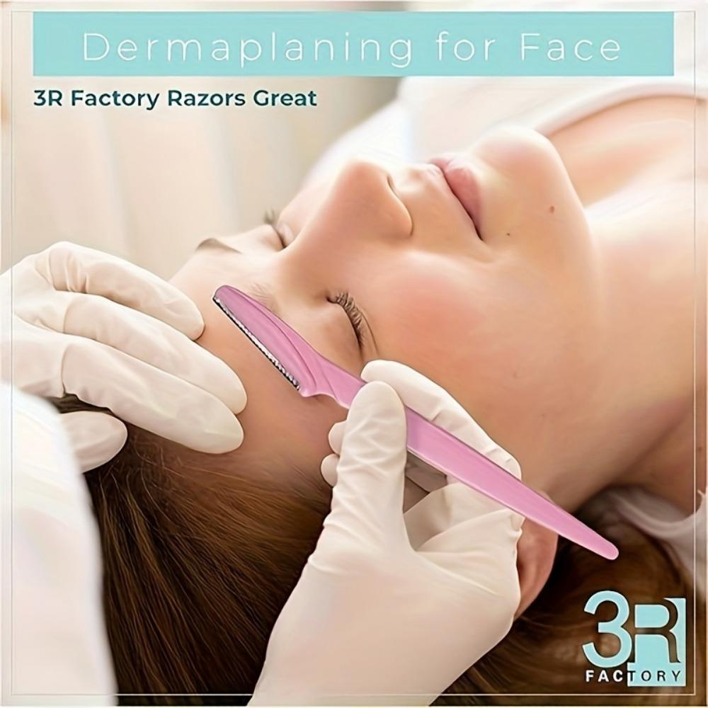 Women's Eyebrow Shaver And Face Shaver, Stainless Steel Razor With Safety Cap, Easy To Use, Safe To Remove Fine Hair From Eyebrows, Neck And Face.